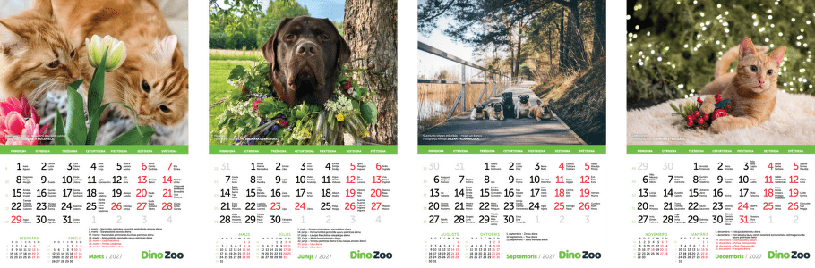 dinozoo kalendars 2027